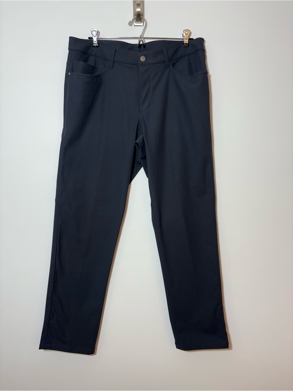 Lululemon Pants Mens 34X30 Gray Obsidian ABC Slim Fit Warpstreme Stretch